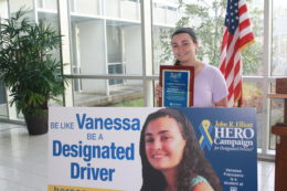 Vanessa Francesco, 20, of Somers Point, is Stockton University’s 2017 HERO of the Year. 